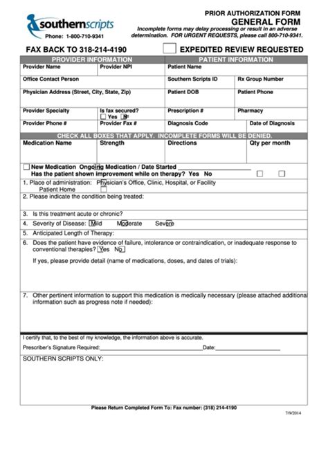 Download 6739. . Southern scripts prior authorization form